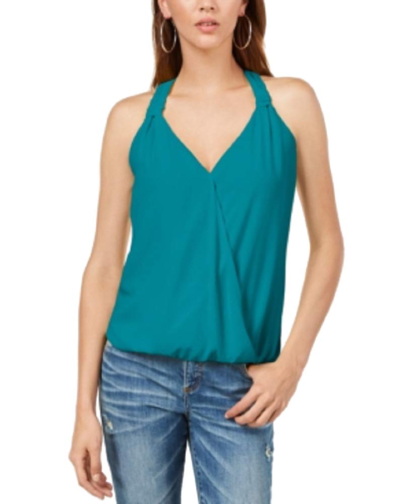 Surplice Blouson Tank Top