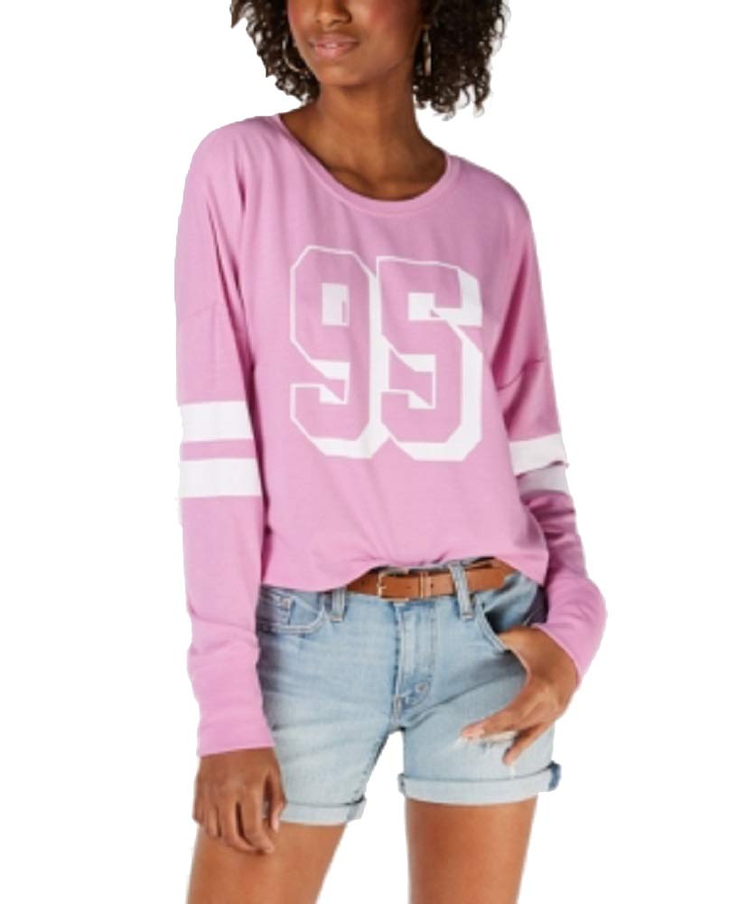 Material Girl Juniors Striped Graphic Sweatshirt