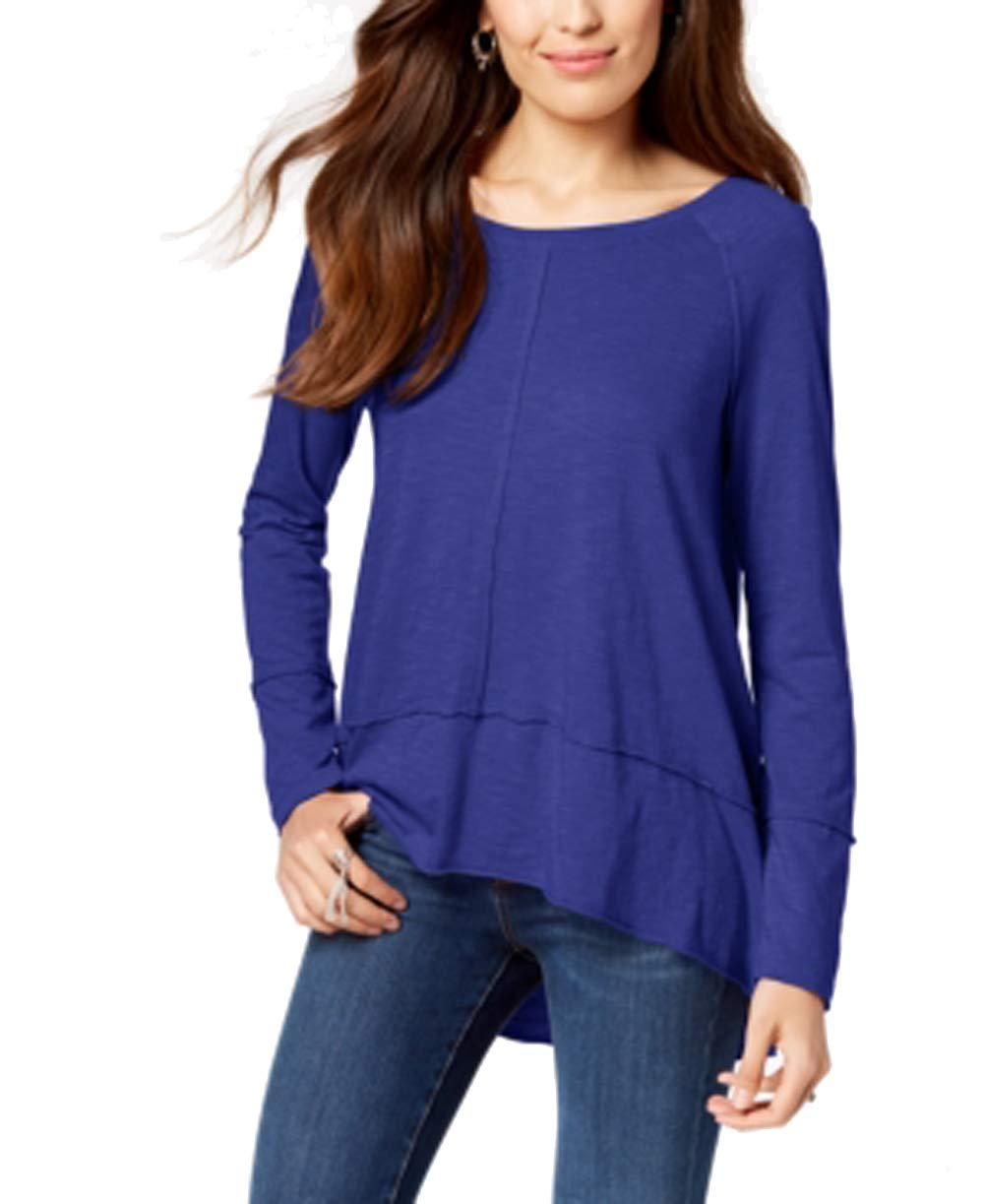 Style & Co Cotton High Low Top
