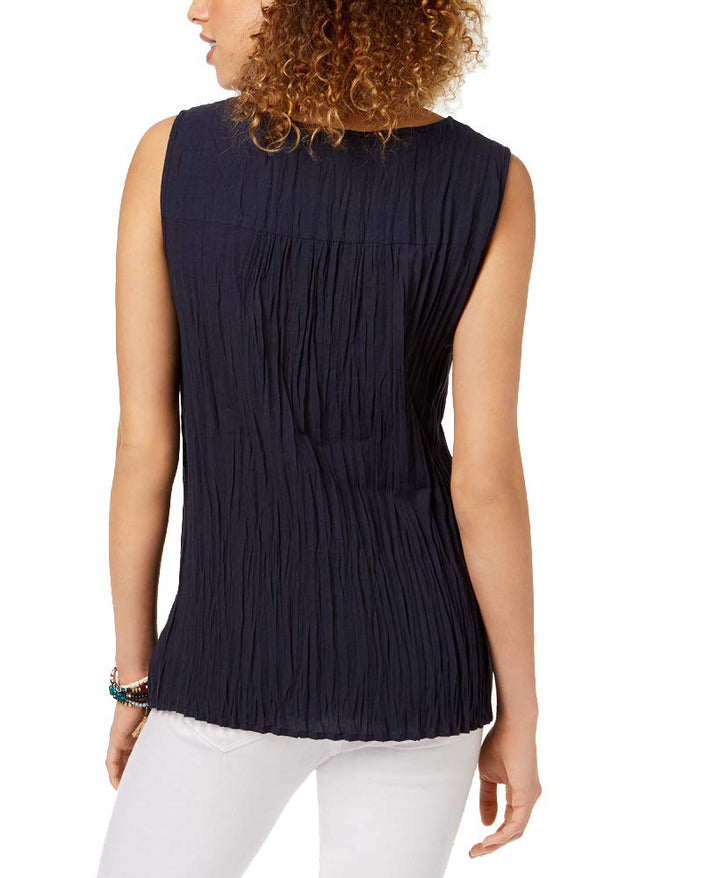 Style & Co Cotton Embroidered Top