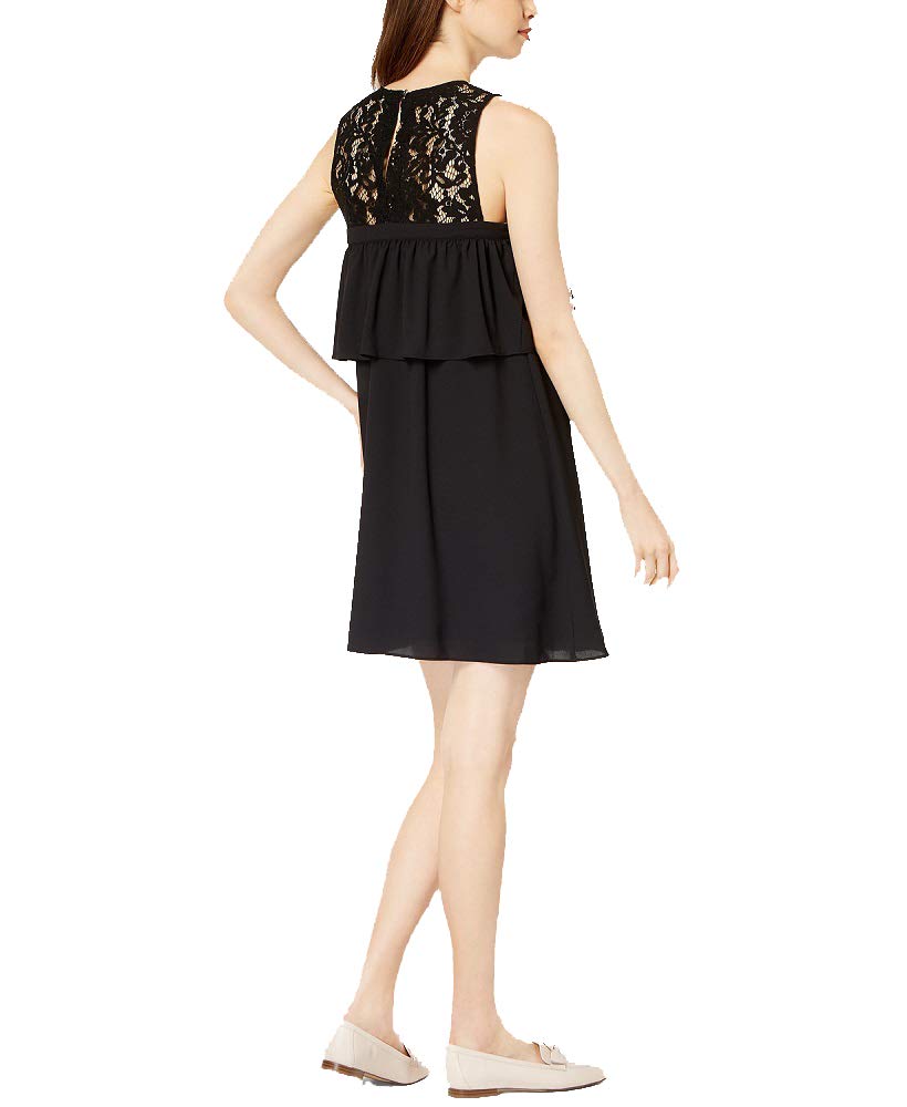 Ruffled Lace-Trim Dress