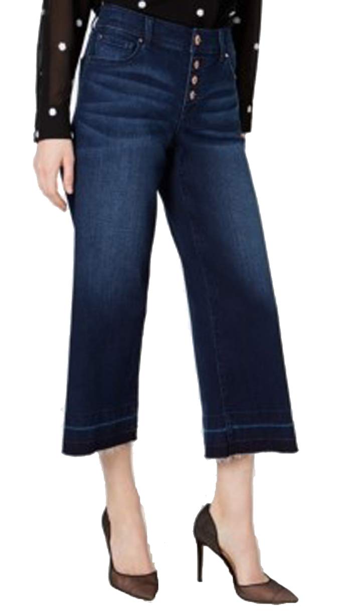 INC Petite Cropped Wide-Leg Denim