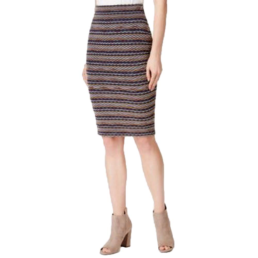 Bar III Printed Sweater Skirt
