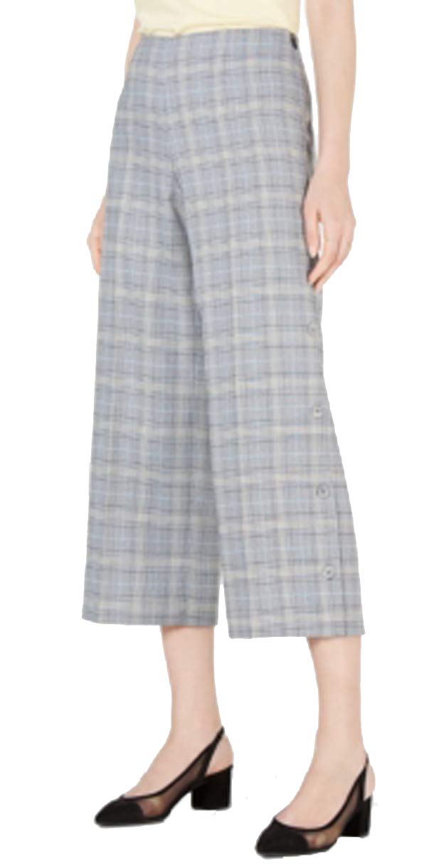 Bar III Plaid Wide Leg Pants