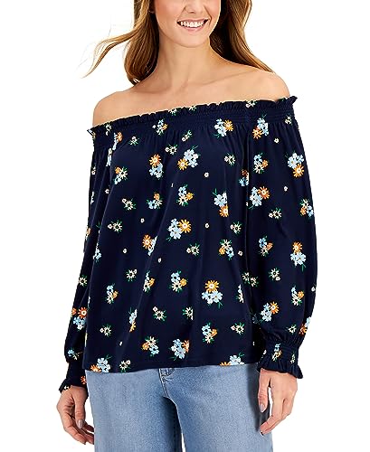 Charter Club Petite Off The Shoulder Top
