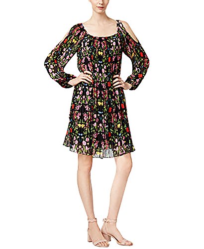 INC International Concepts Floral Print Cold Shoulder Dress