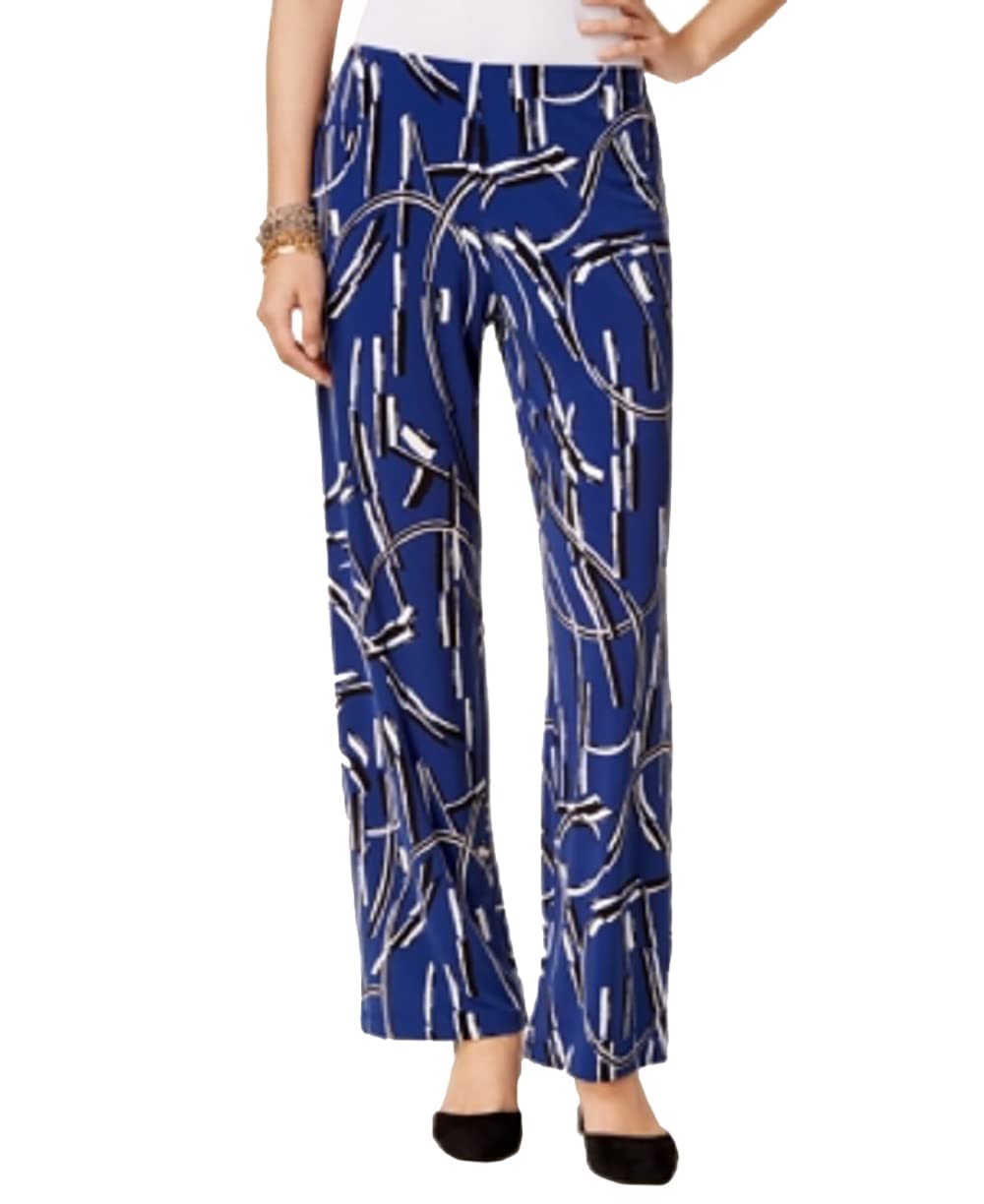 Alfani Printed Wide Leg Pants