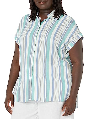 Plus Size Bowling Stripe Shirt