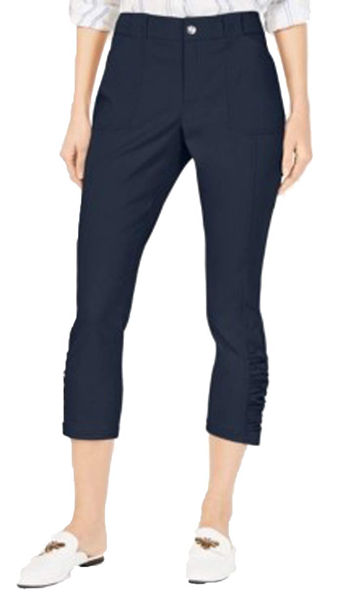 INC Curvy Ruched-Hem Cropped Pants