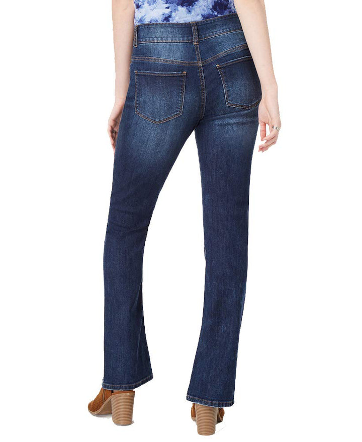 Vanilla Star Juniors Ripped Double Button Bootcut Jeans