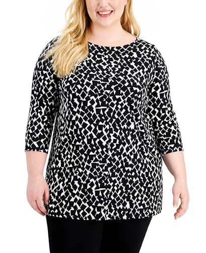 Alfani Plus Size Boat Neck Tunic
