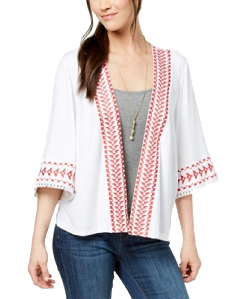 Style & Co Geo Trim Kimono