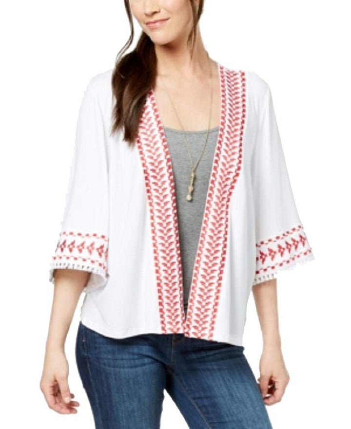 Style & Co Geo Trim Kimono