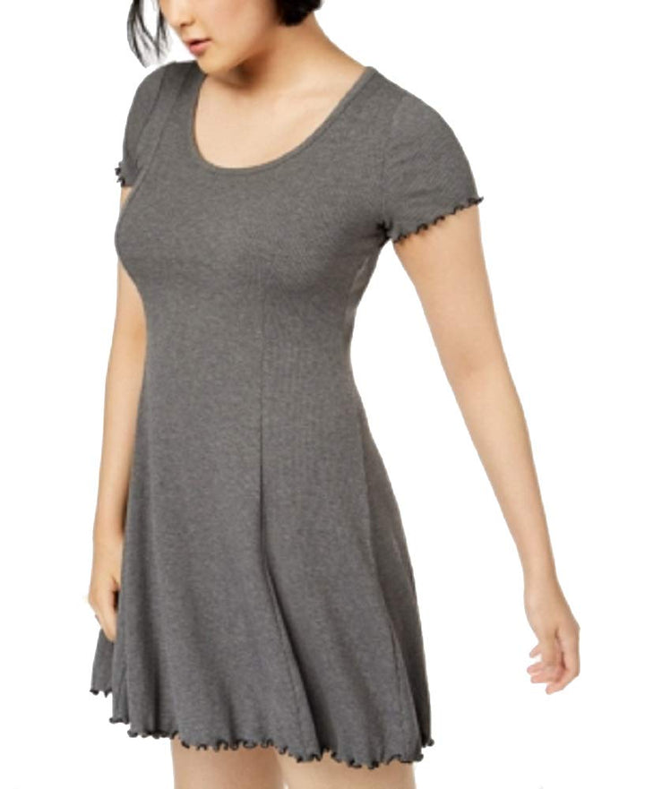 Ribbed Fit & Flare Dress