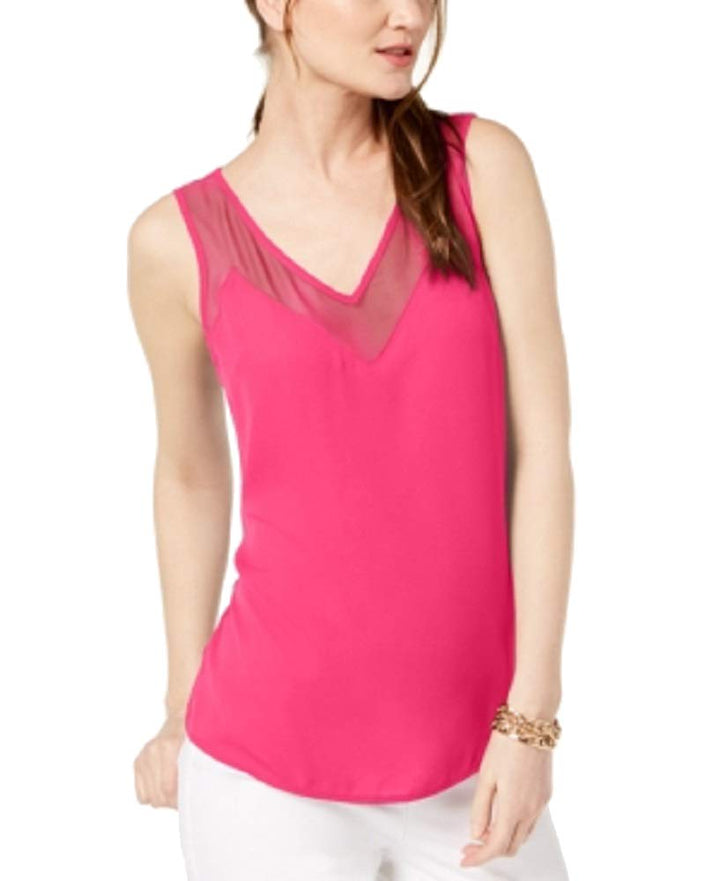 Petite Illusion Trim Tank Top