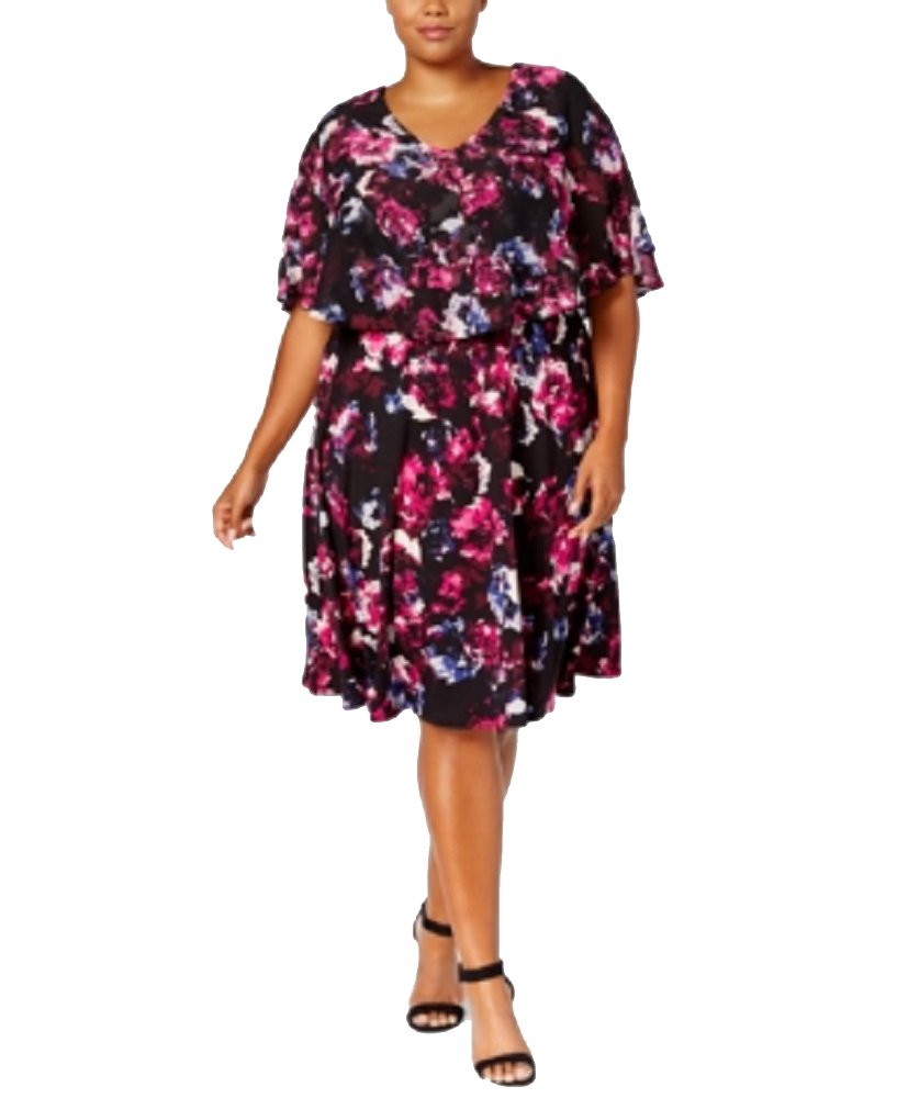 NY Collection Plus Size Popover Dress