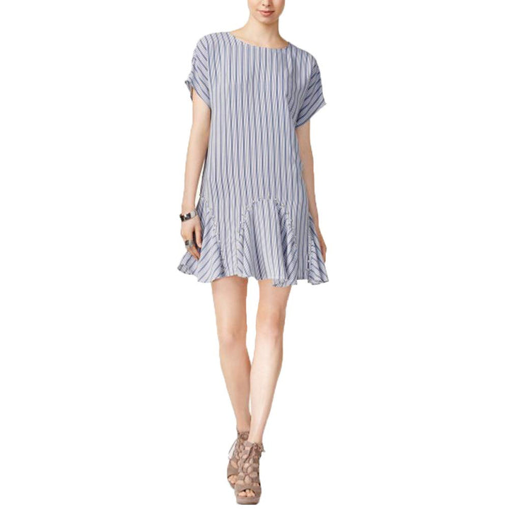 Bar III Studded Flounce Hem Dress