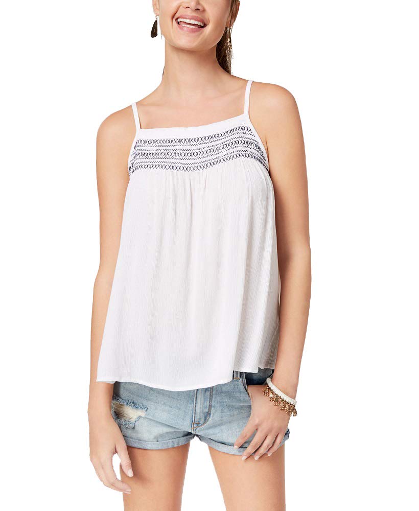 by Ikeddi Juniors' Embroidered Smocked Tank Top