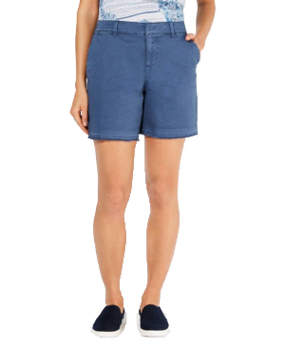 Petite Released-Hem Chino Shorts