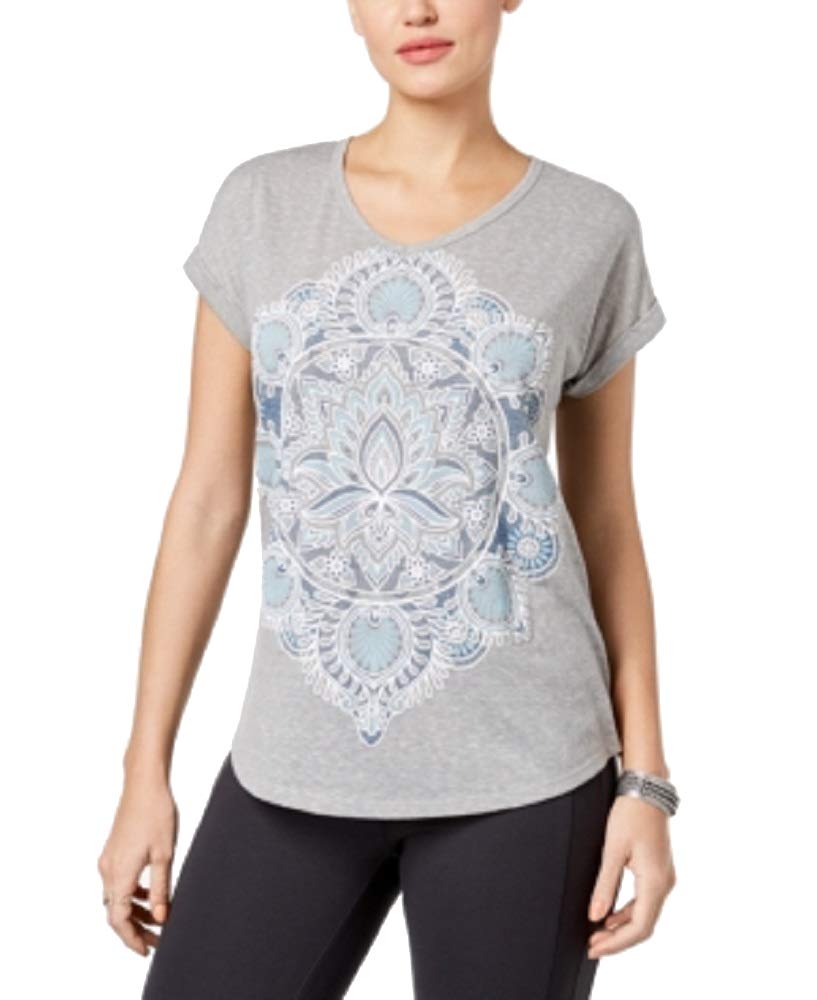 Style & Co Petite Printed V Neck T-Shirt