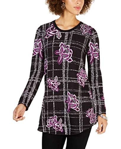 Style & Co Petite Jacquard Tunic Sweater