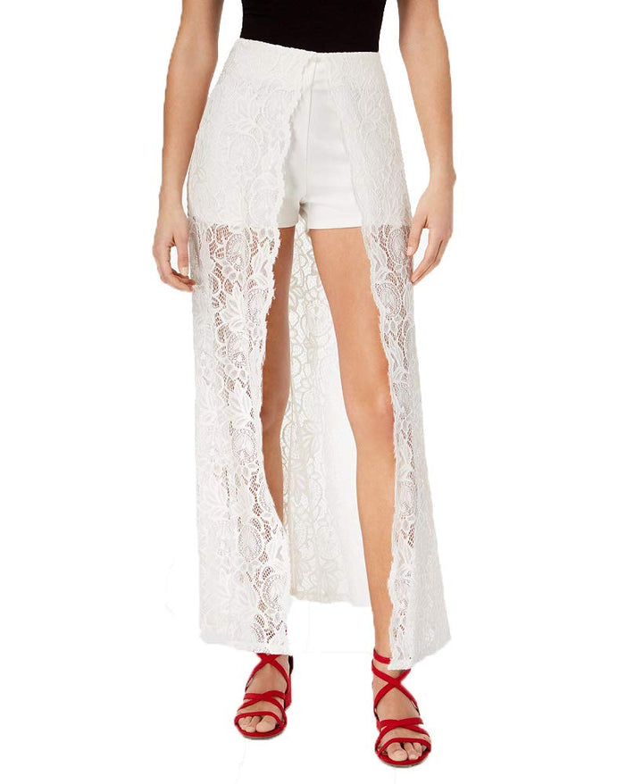 Material Girl Lace Walk Through Shorts