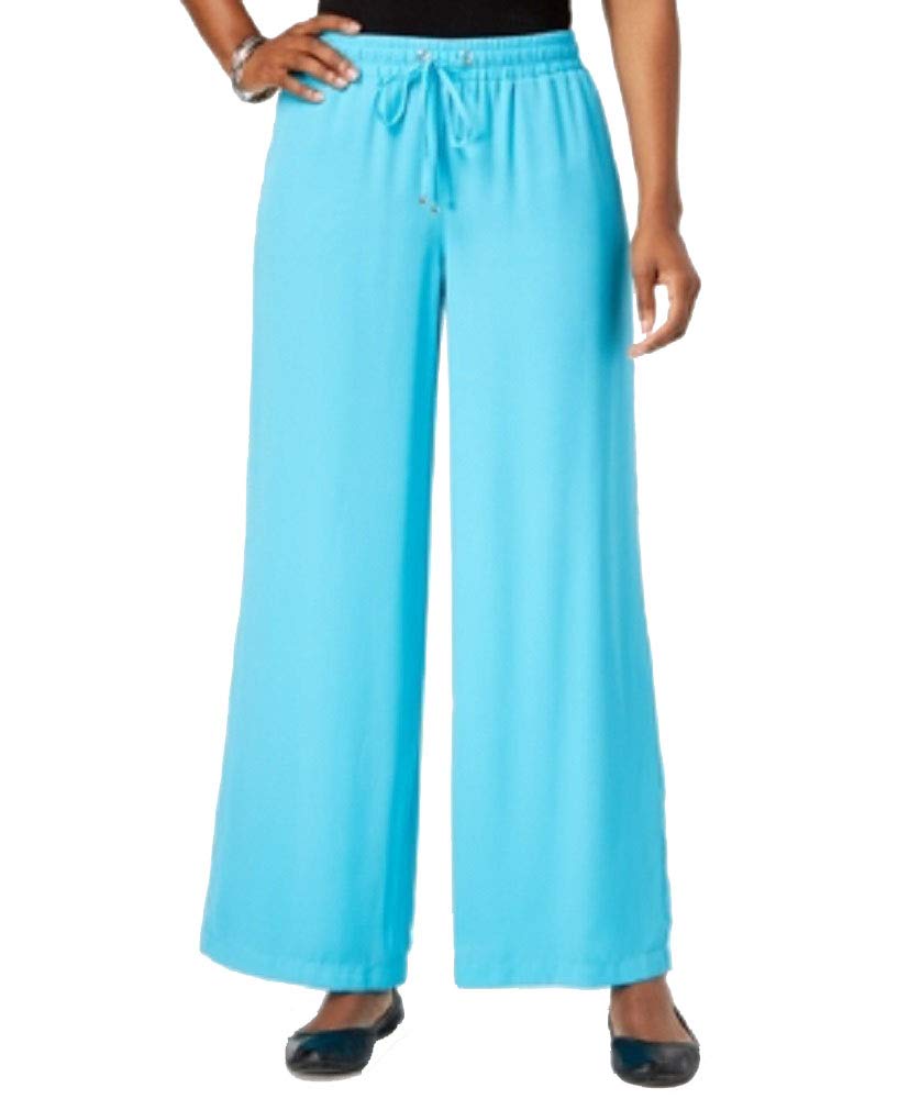 Wide-Leg Drawstring Pants