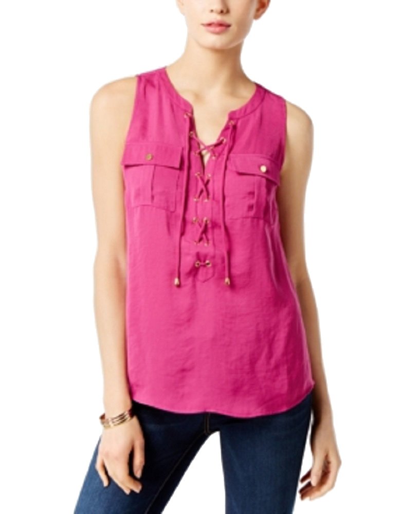 INC International Concepts Lace Up Top