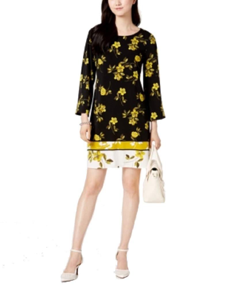 Alfani Petite Mixed Print Shift Dress