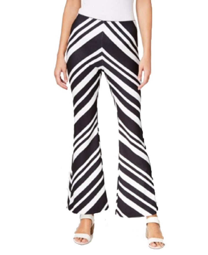 Printed Flare-Leg Pants