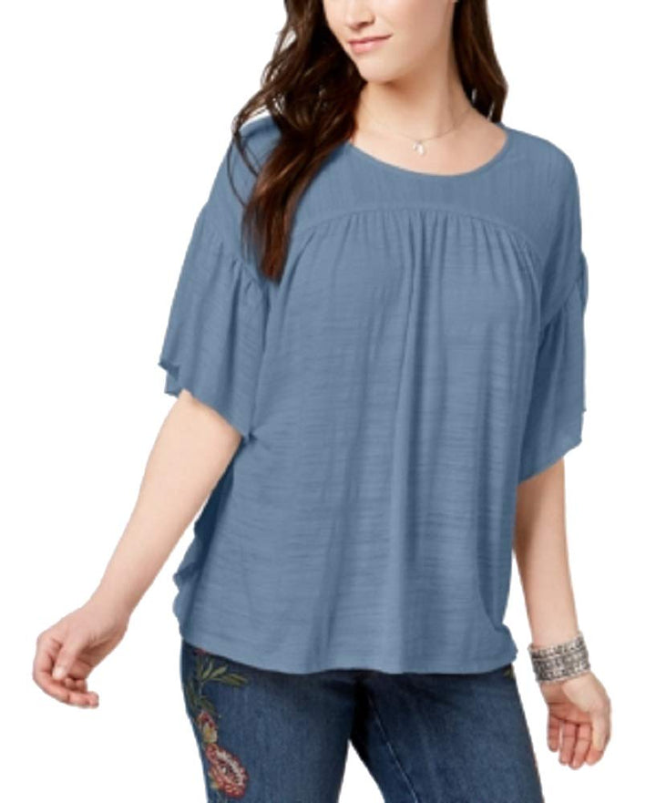 Flutter-Sleeve Poncho Top