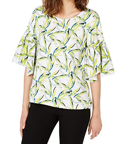 Alfani Printed Bell Sleeve Top