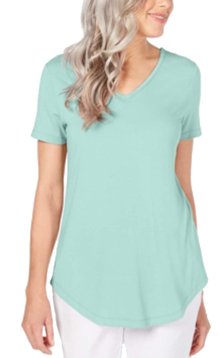 Lattice-Back V-Neck Top