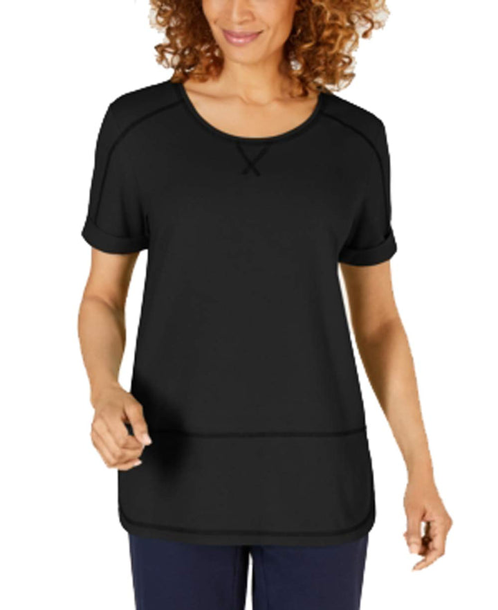 Contrast-Stitch Active T-Shirt