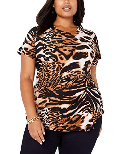 Plus Size Animal Print Top