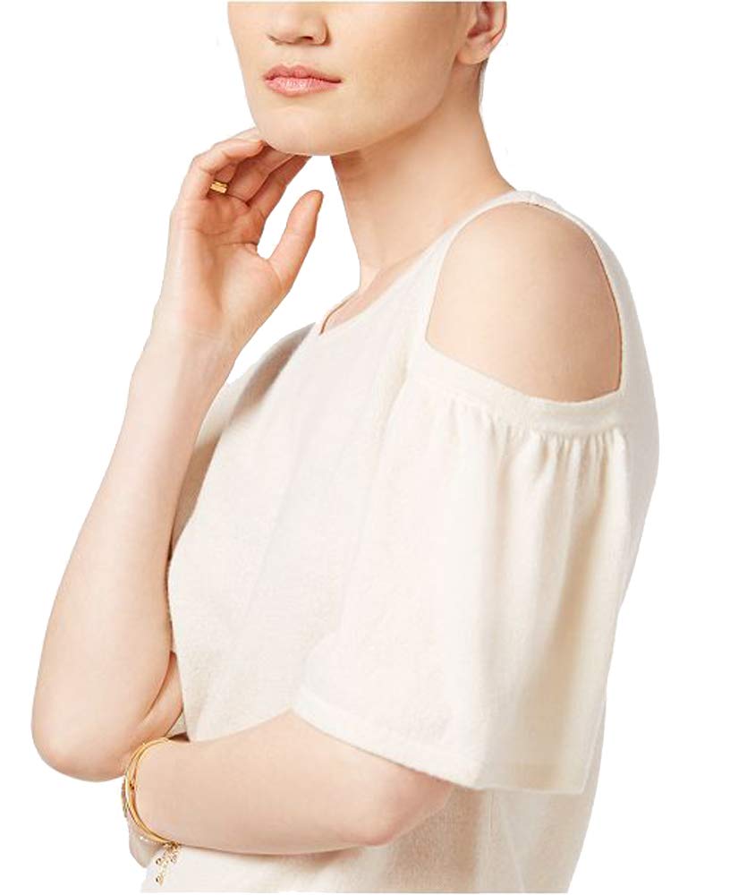 Charter Club Cashmere Cold Shoulder Sweater