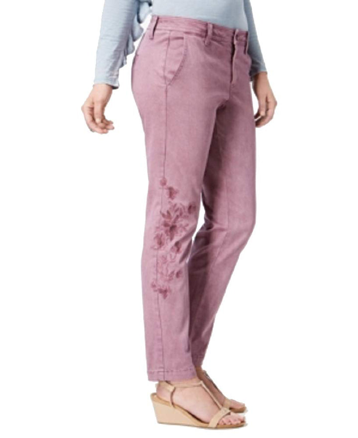 Style & Co Embroidered Skinny Pants