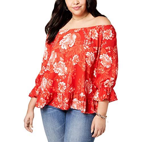 Plus Size Off The Shoulder Peasant Top