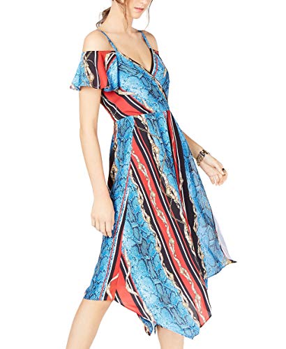 INC Cold-Shoulder Surplice Dress
