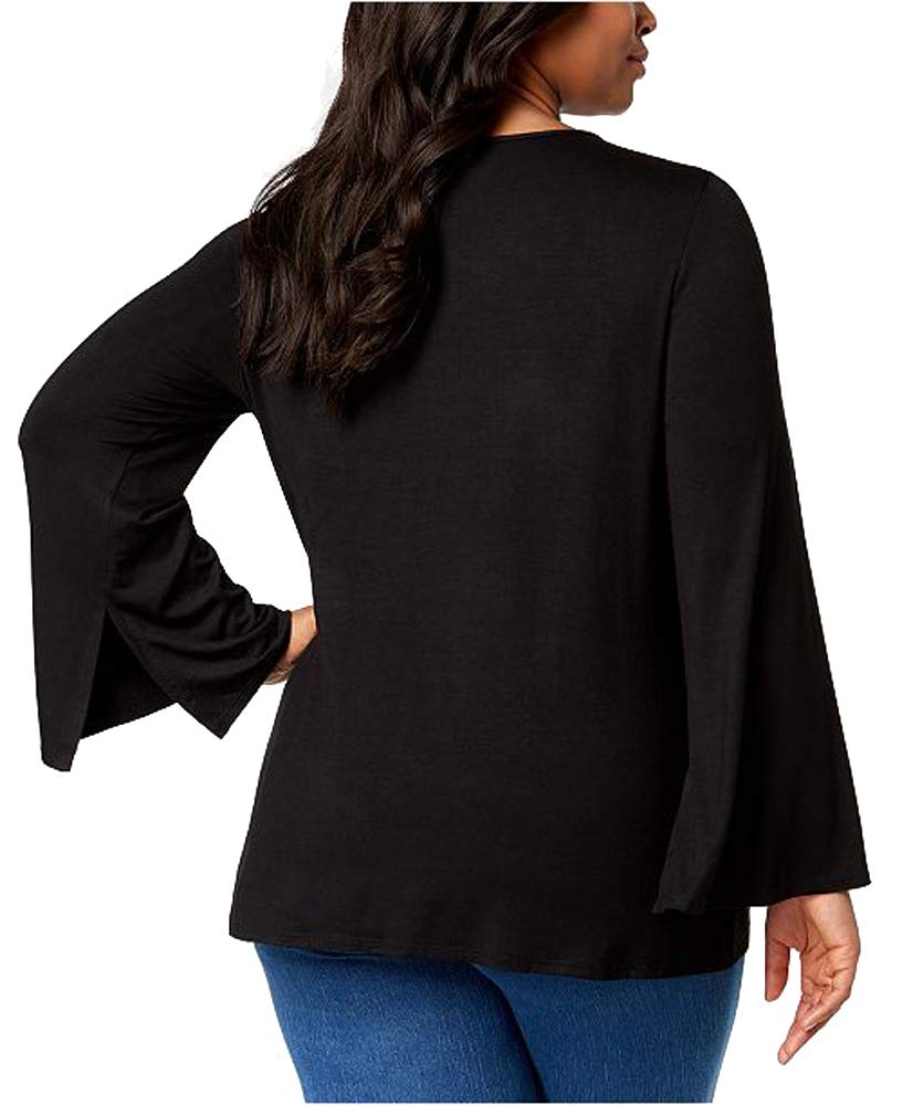 NY Collection Plus Size Tie Hem Tunic