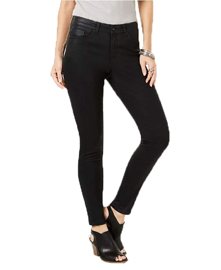 Coated Ultra-Skinny Jeans