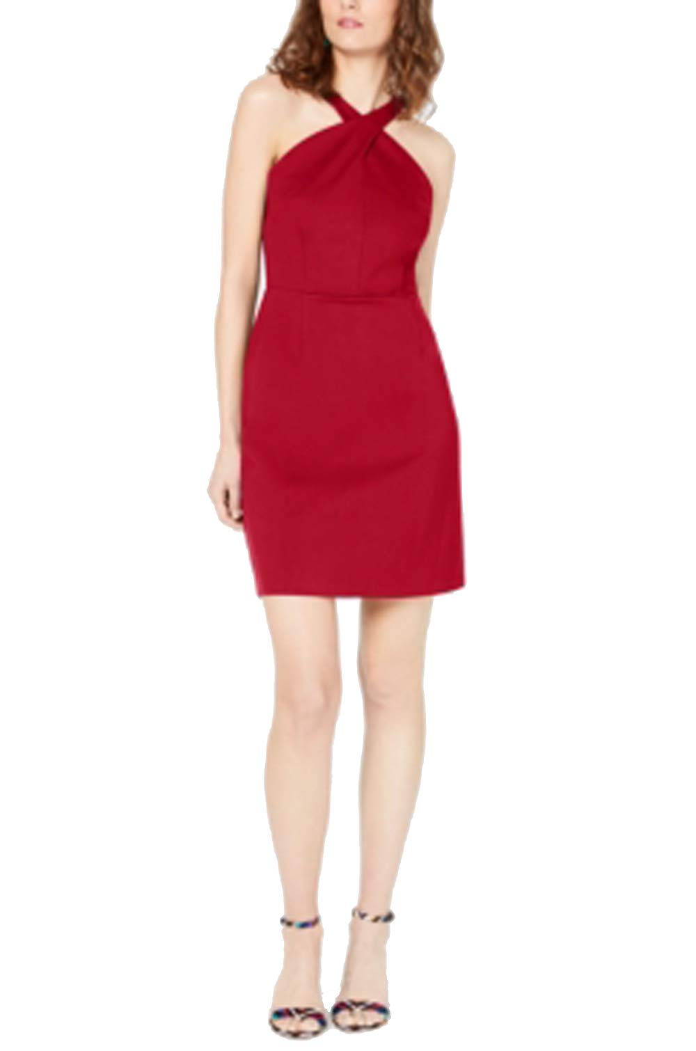 INC Crossed-Neck Bodycon Dress