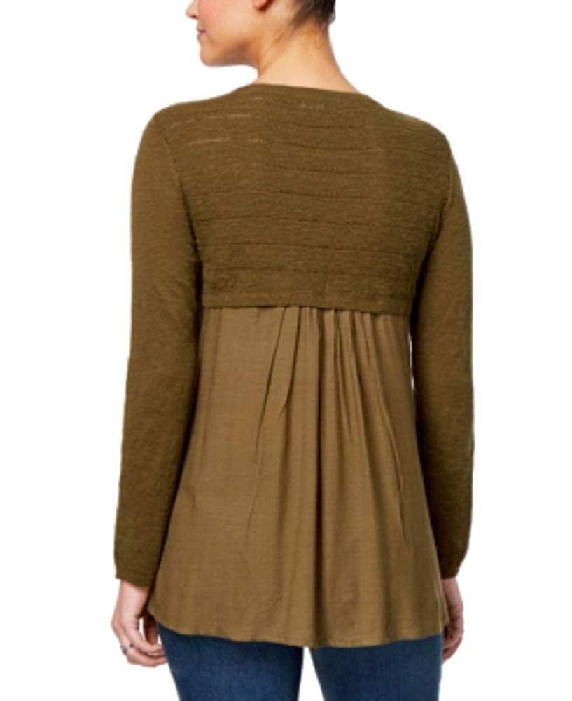 High-Low Contrast Sweater