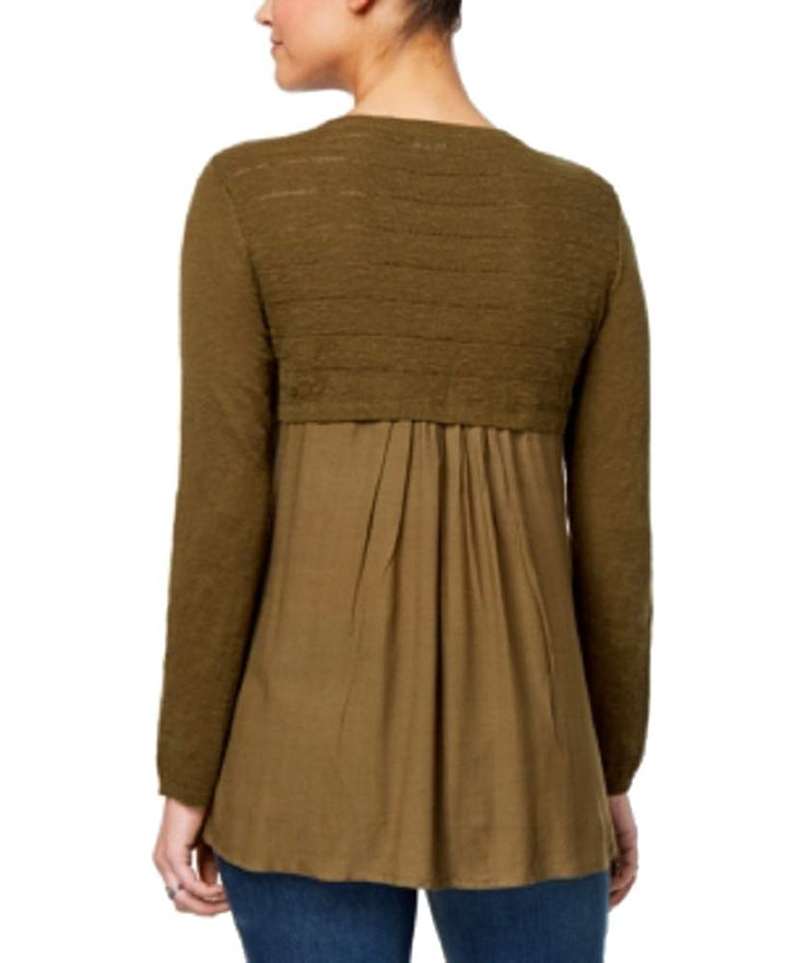 High-Low Contrast Sweater