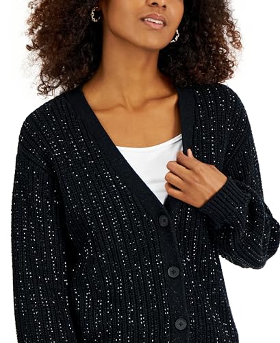INC International Concepts Womens Rhinestone Cardigan