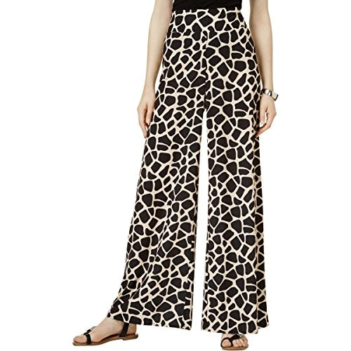 BAR III Giraffe Print Wide Leg Pants