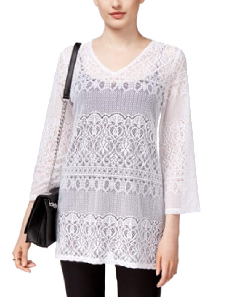 Alfani Petite Lace Tunic