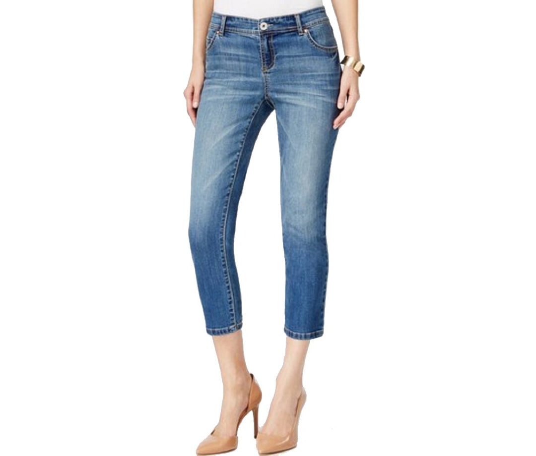 Regular-Fit Cropped-Leg Gardenia Wash Jeans