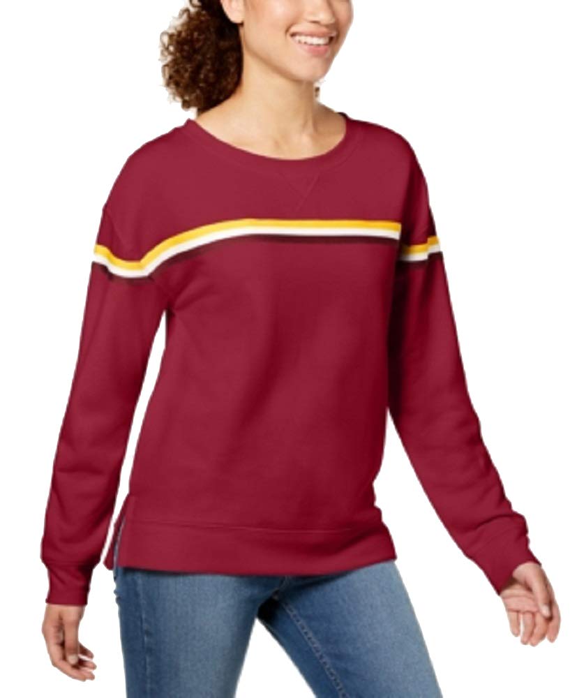 Juniors' Striped Sweatshirt