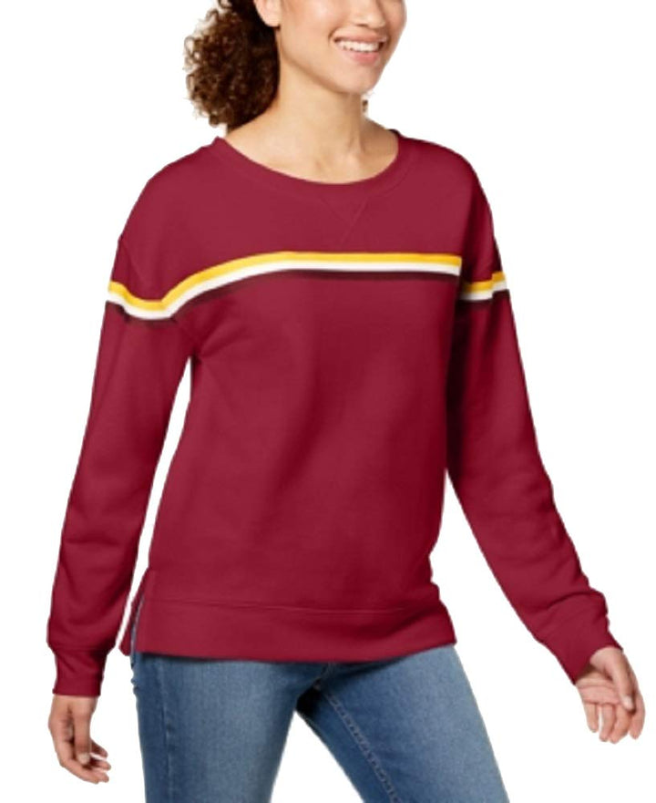 Juniors' Striped Sweatshirt